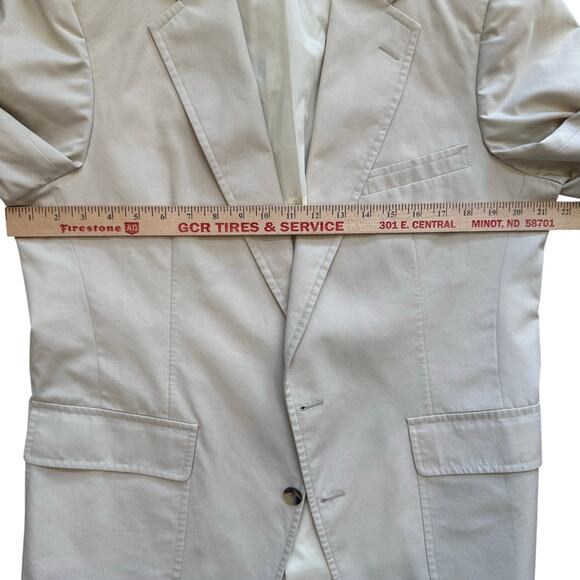 Vintage Gokeys Men's Blazer Size ? Tan Washable Classic Pockets Made in USA - Picture 11 of 12